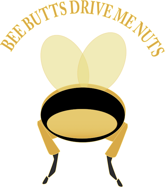 Bee Butts Drive Me Nuts Kids T-Shirt by Sassifrassically's  'Swasome Shop