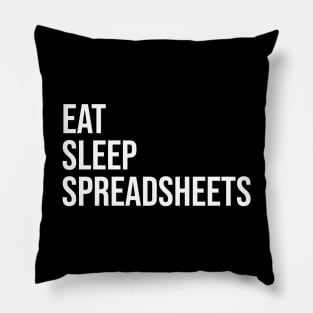 Accountant Spreadsheets Pillow