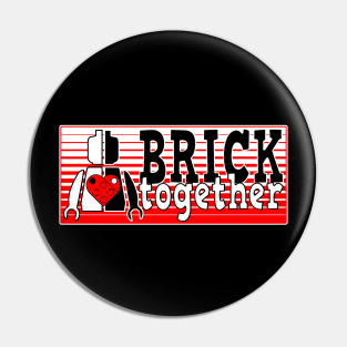 Retro Brick Together Pin