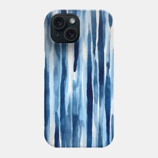 Blue Indigo Organic Pattern Phone Case