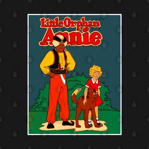 Little Orphan Annie Cartoon Comic Abstract Print by posterbobs