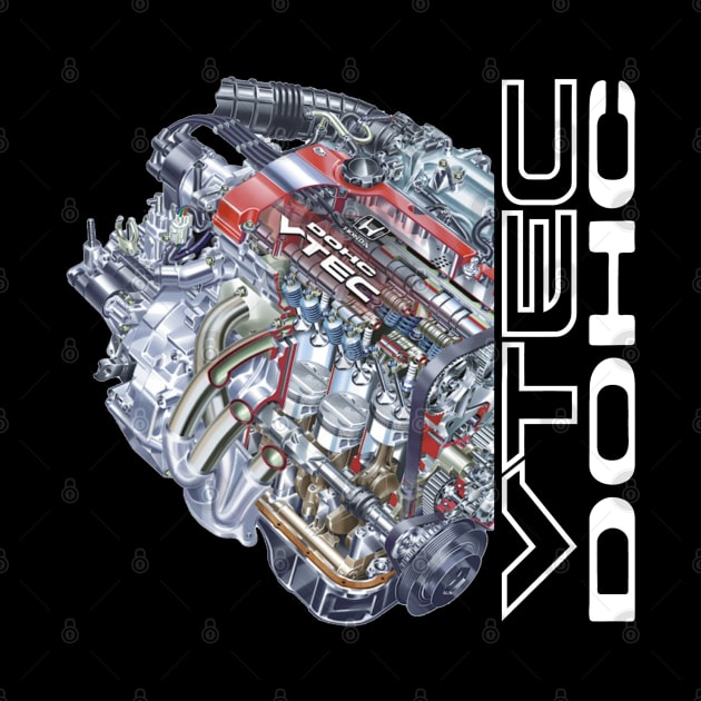 Honda VTEC DOHC Engine by gaplexio
