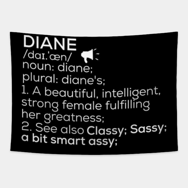 Diane Name Definition Diane Female Name Tapestry by TeeLogic