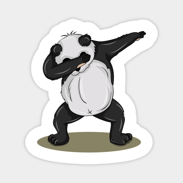 'Dabbing Dancing Panda' Funny Dabbing Animal Gift Magnet by ourwackyhome