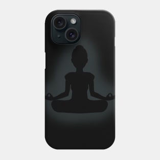 Meditation Stencil Effect Phone Case