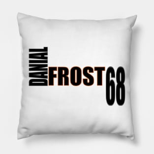 Danial Frost '23 black text Pillow