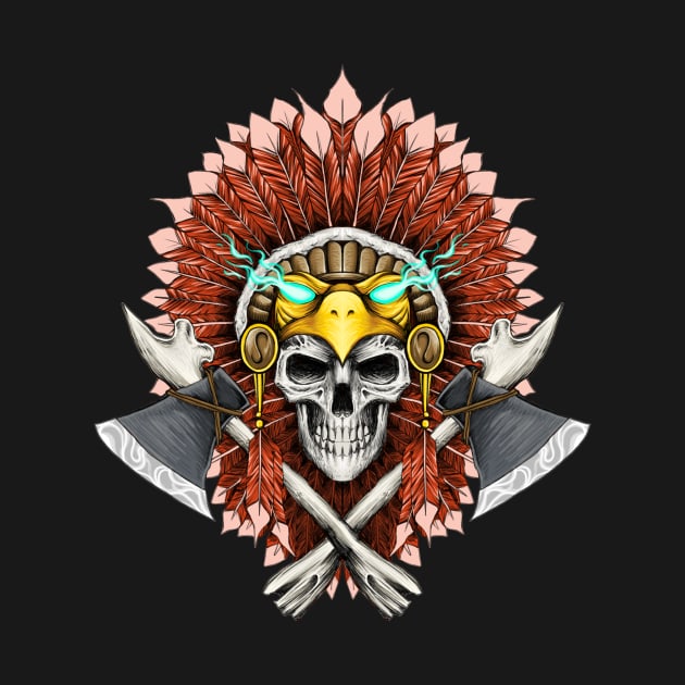 Indian Skull by Panji Juniarta