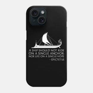 Stoic Philosophy Classical Greek Stoicism Epictetus Quote Phone Case