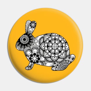 Mandala Rabbit (Bun-dala) Pin