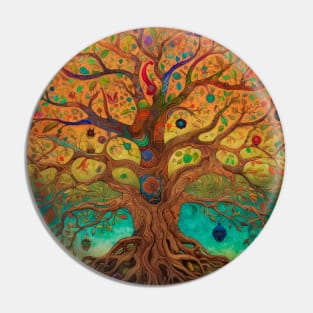 Branches of Harmony: Finding Balance in the Tree of Life Mandala Pin