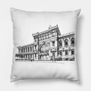 Central Post Office, Saigon, Vietnam Pillow