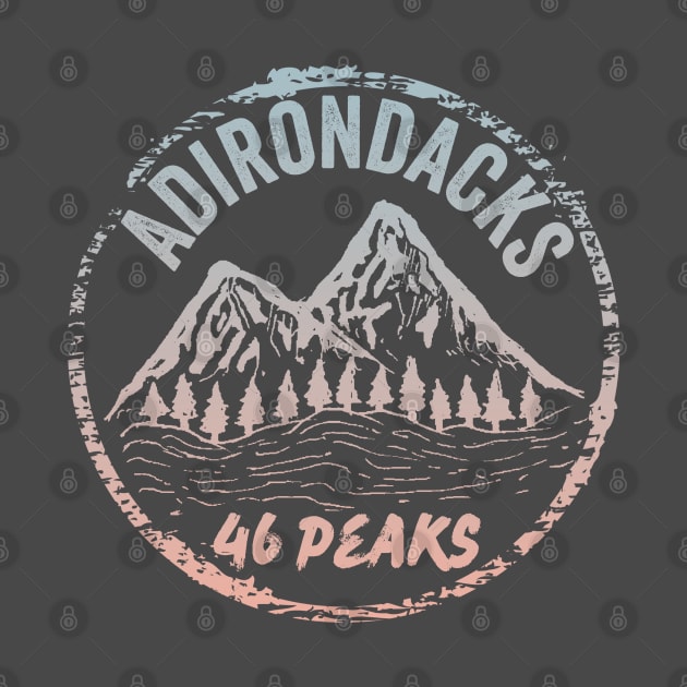 Adirondacks 46 Peaks Hikers Backpackers 46er by Pine Hill Goods