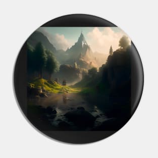 Atmospheric Mountains Pin