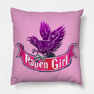 Raven Girl Pillow