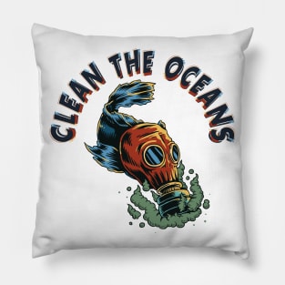 Clean the Oceans - Fish Pillow