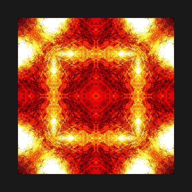 Ominous Red Kaleidoscope pattern (Seamless) 1 by Swabcraft