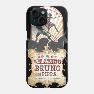 Vintage circus performers bareback horse riders Phone Case