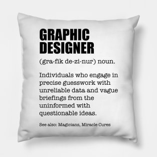 Design Ninja Graphic Designer Funny Dictionary Definition Pillow