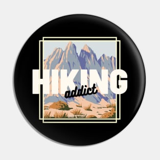 Hiking Addict Pin