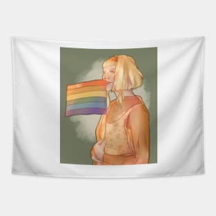 Aurora Aksnes Music Pride LGBTQ Digital Sticker Print Tapestry