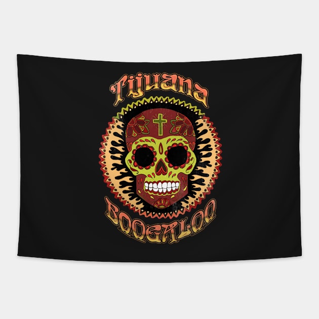 Tijuana Boogaloo Vintage Tapestry by CosmicAngerDesign