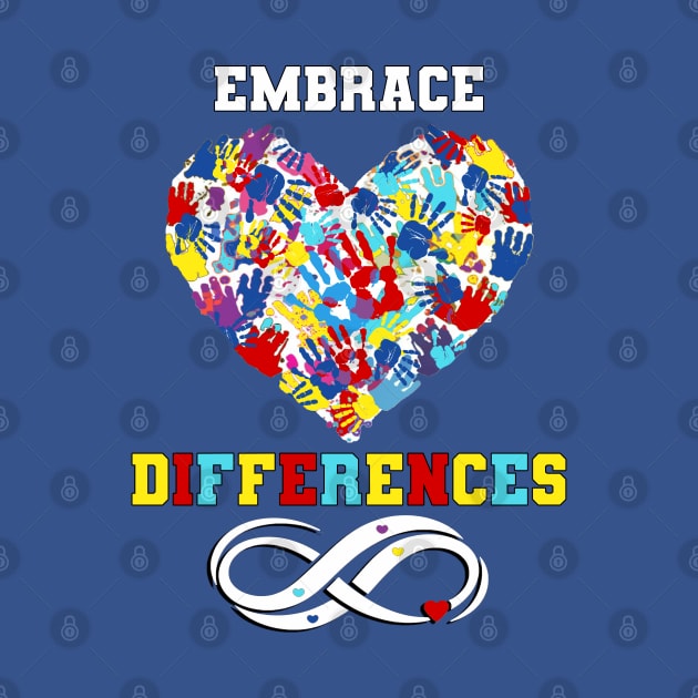 Autism Awareness Embrace Differences by tamdevo1