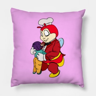 Cute Bee Restaurant Pillow