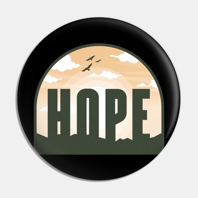 Hope is a faith and love Pin by Midoart