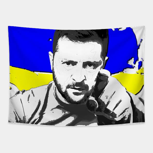 Zelenskyy Needs You As Well! Tapestry by Ironmatter