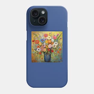 Folk Art Wildlowers in a Vase Phone Case