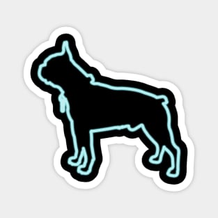 80s Retro Neon Sign Boston Terrier Magnet