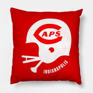 Defunct Indianapolis Caps (Capitols) Football 1968 Pillow