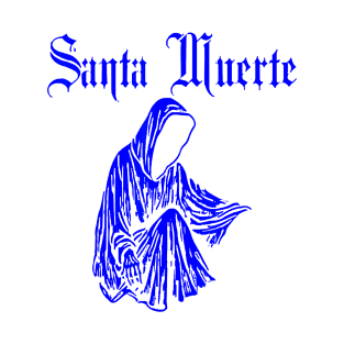 Santa Muerte Virgen Black Unisex T-shirt, XS-5XL Santa Muerte Virgin Shirt, Santisma Shirt, Saint of Death Shirt, Skeleton Saint Blk T-Shirt