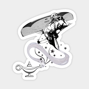 Magic lamp paragliding flight Magnet