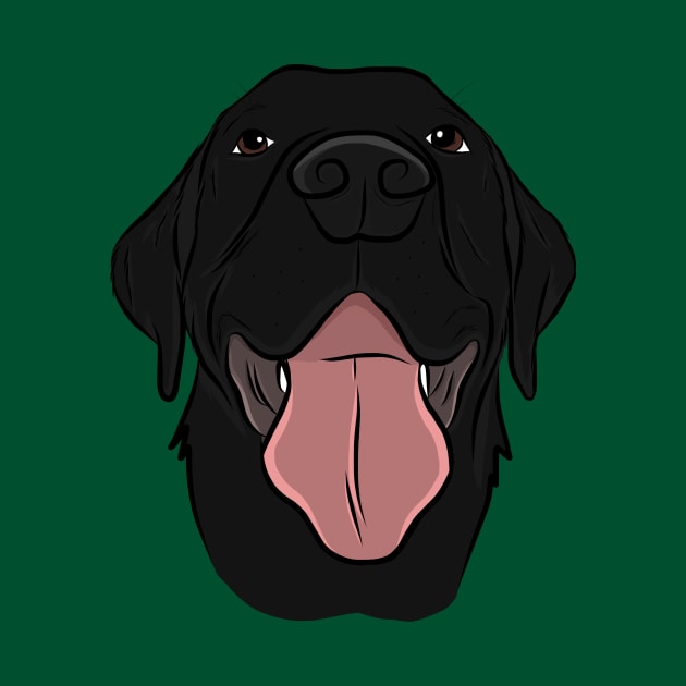 Happy Black Lab by rmcbuckeye