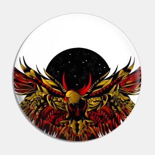 American Eagle Wings Colored version Pin