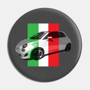 Fiat with Italia Flag Pin