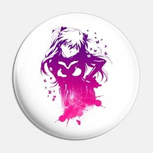 Girl Abstract - Purple Pin