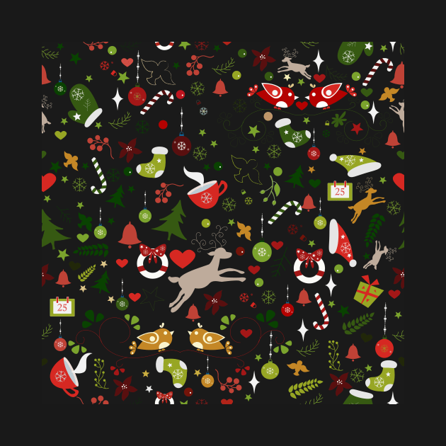 Merry Christmas Pattern by Creative Meadows