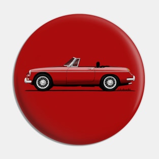Drawing of the famous british roadster Pin