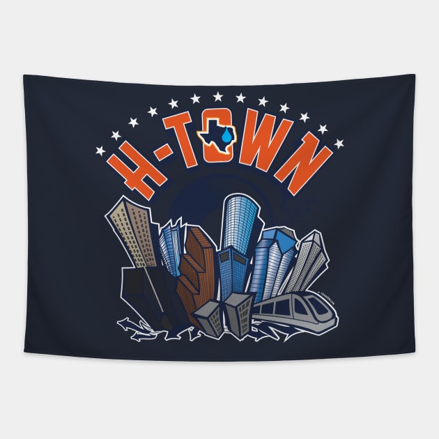 H-TOWN music Tapestry by Jay's Tees