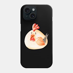 Cute chicken is on the farm Phone Case