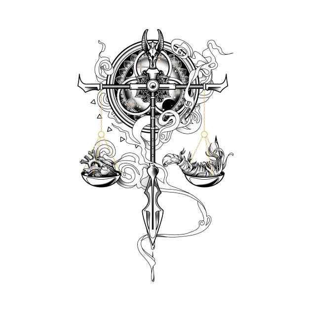 Анубис и весы тату эскизы