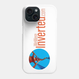 We Were Inverted Logo | Blue Circle | Orange Text Phone Case