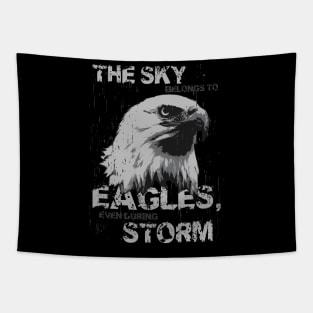 Eagle With A Cool Saying - Lettering Tapestry