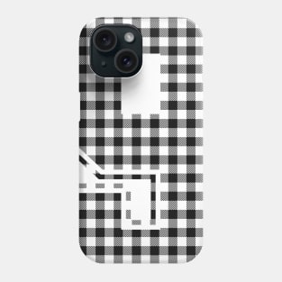 Plaid Number - 9 - Dark Phone Case