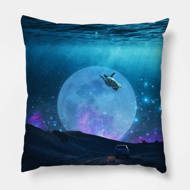 DEEP SEA GALAXY SPARKLE. Pillow by LFHCS