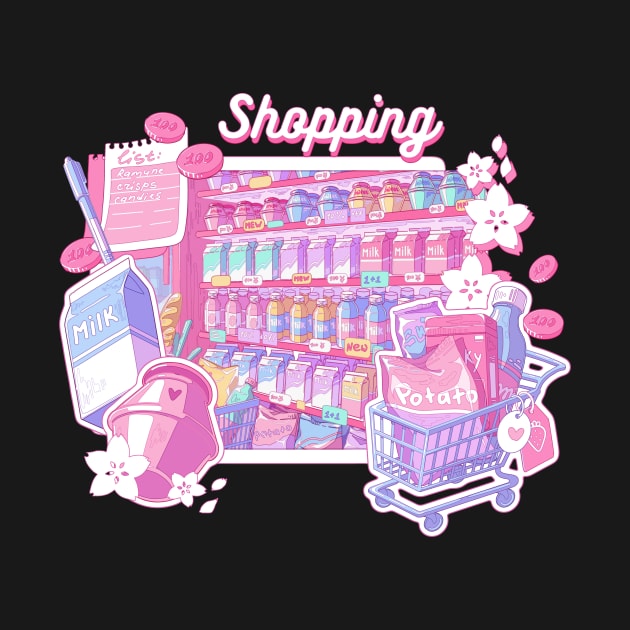 The cute groceries and the shopping related things by AnGo