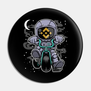 Astronaut Binance BNB Coin To The Moon Crypto Token Cryptocurrency Wallet Birthday Gift For Men Women Kids Pin