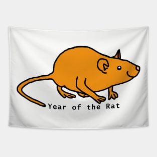 Year of the Rat Gold Tapestry